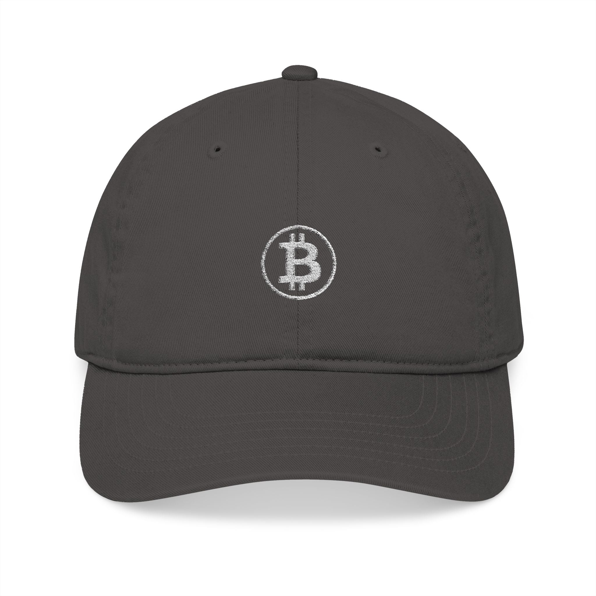 Bitcoin - Embroidered Organic Cotton Dad Hat