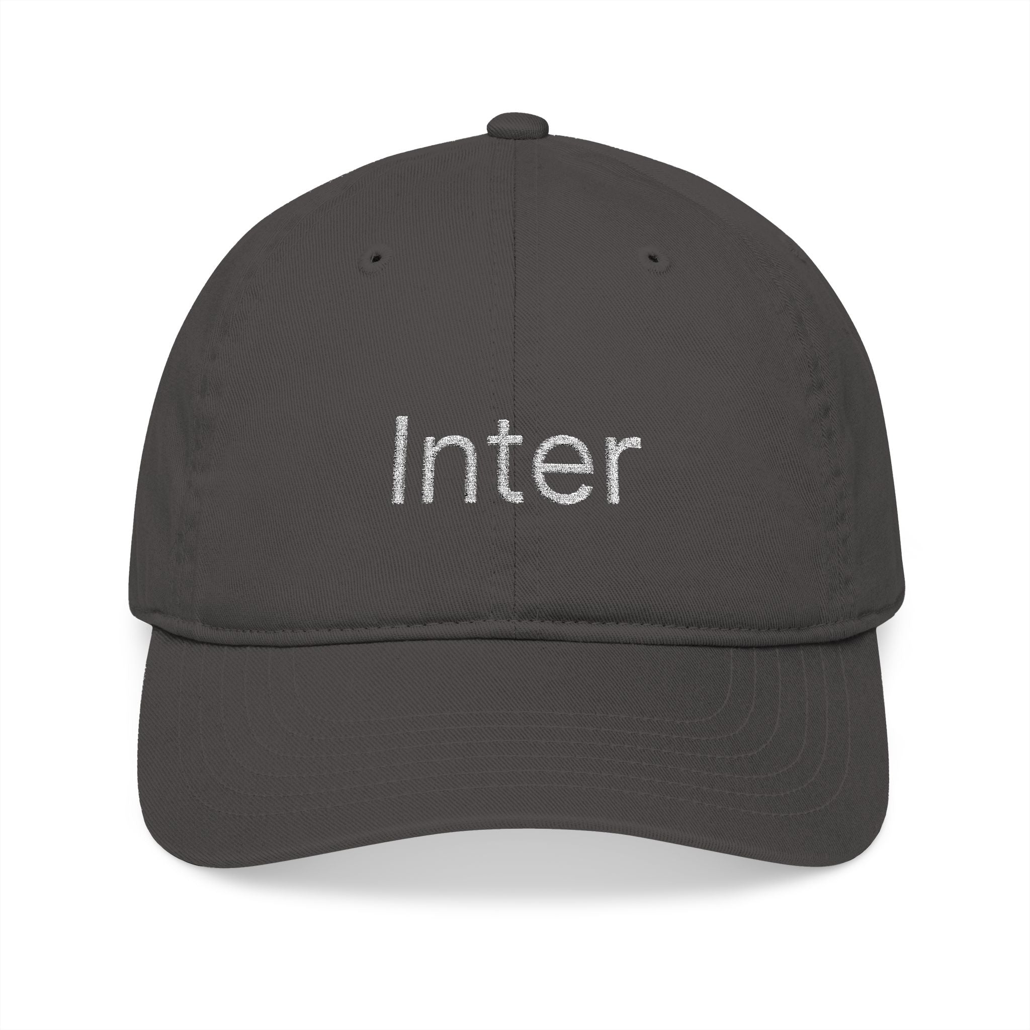 Inter - Embroidered Organic Cotton Dad Hat