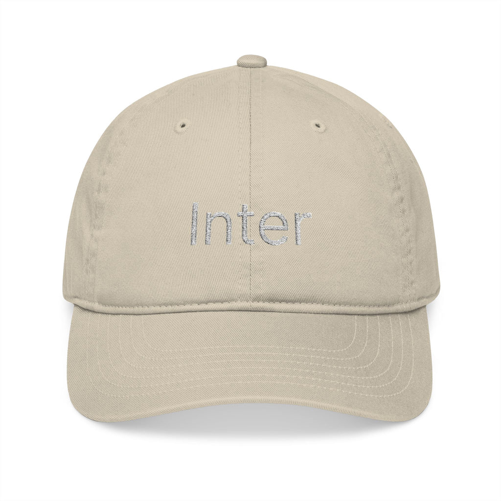Inter - Embroidered Organic Cotton Dad Hat